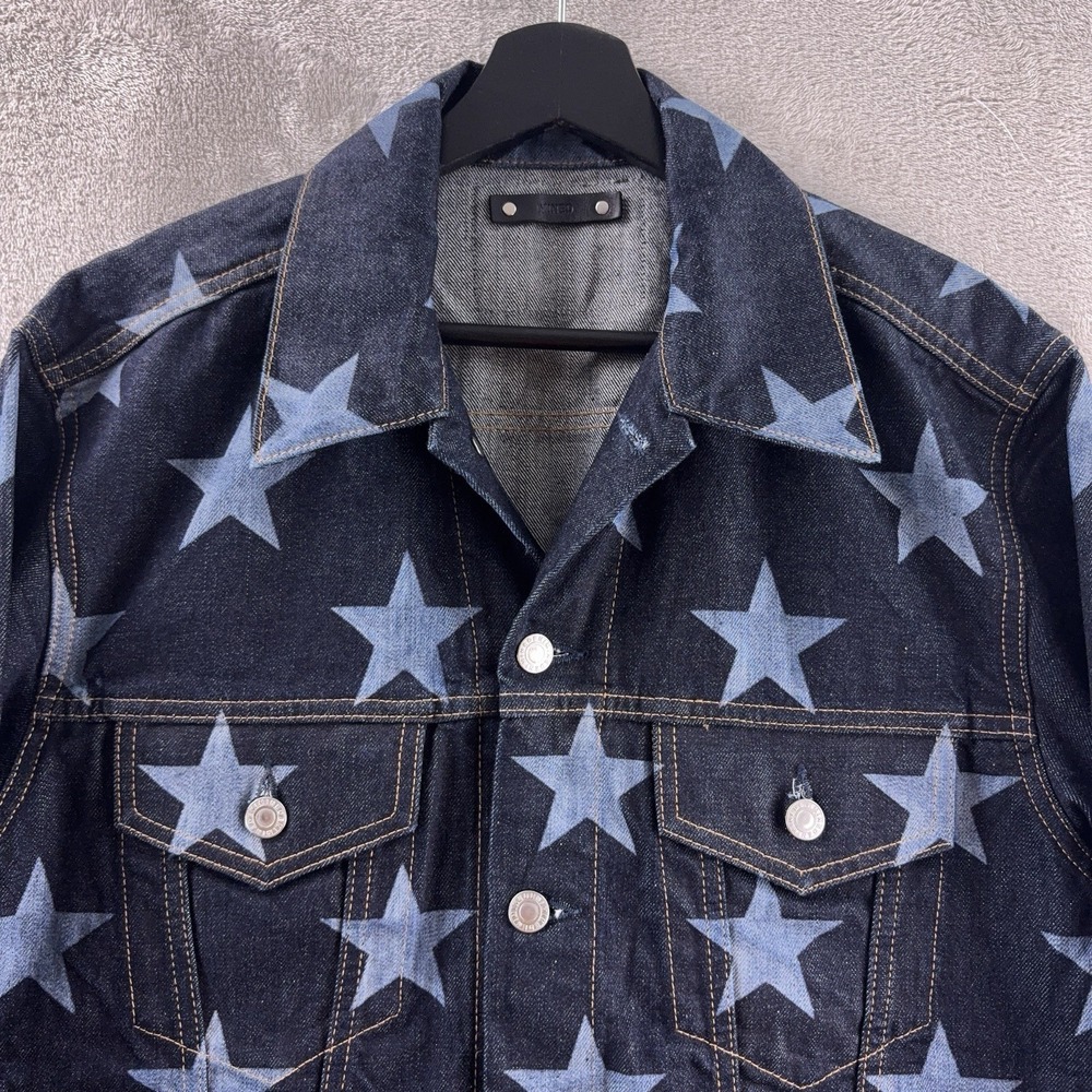 Takahiro Miyashita The Soloist Mined Denim Trucker Jacket‎ Mens Size 3 Blue Star - Picture 4 of 11